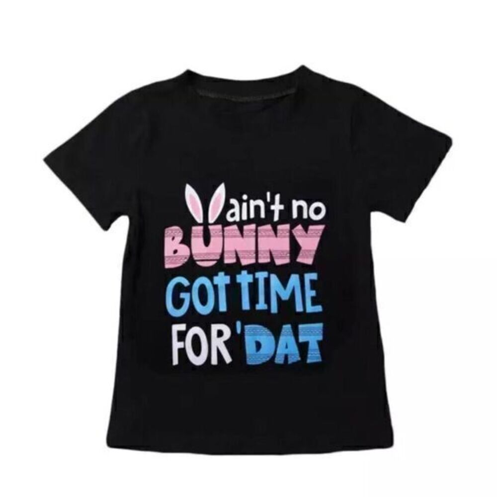 New Funny bunny shirt kid size 5